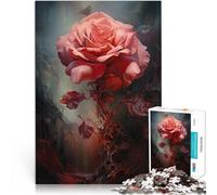 Puzzle for Adults and teenagers1000 Pieces “The Faded Rose ” Made of cardboard,for and from 14 years and over Home decoration toys Christmas Birthday Gift。size:26x38cm/10.24x14.96inch