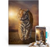 Puzzle for Adults and teenagers1000 Pieces tiger Made of cardboard,for age 14 years and over Home Decor As a gift for the whole family and friends。size:38x52cm/14.96x20.47inch