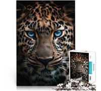 Puzzle for Adults and teenagers2000 Pieces Blue Eyed Leopard Made of cardboard Suitable for people aged 14 and above Stress Relief Toys Birthday gift。size：70x100cm/27.5x39.3inch