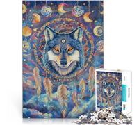 Puzzle for Adults and teenagers2000 Pieces Magic Wolf Made of cardboard,for and 14 years and over Learning Educational Toys Family Games Fun activities at home, birthday gifts, travel gifts,。