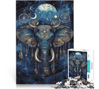Puzzle for Adults and teenagers2000 Pieces Mysterious elephant Made of cardboard,for ages 14 and over Vacation at home: killing time Offered as gifts for the whole family。size:70x100cm