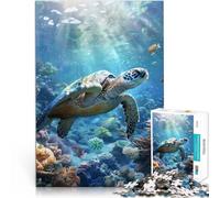 Puzzle for Adults and teenagers2000 Pieces “Sea Turtles Coral Paradise” Made of cardboard，for and 14 years and over Educational toy for learning gifts for friends and family。size：70x100cm