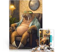 Puzzle for Adults and teenagers2000 Pieces Walrus Relaxing Time Made of cardboard，for age 14+ Anti-stress educational toy Great gifts and toys 。size：70x100cm/27.5x39.3inch