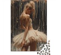 Puzzle for Adults Ballet Dance 1000 Piece Puzzle Wooden Jigsaw Puzzle Puzzles for 18 Year Olds Christmas Birthday Gift 1000pcs (75x50cm)