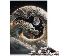 Puzzle for Adults Brave Dragon Jigsaws 1000 Pieces for Adults For Teens and Adults Cardboard Puzzles Brain Teaser Puzzle Size: 26x38cm