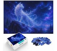 Puzzle for Adults Celestial Fox in Starry Night 1000pcs (38x26cm) Gift | For cold evenings at home, this adult jigsaw puzzle with 1000 pieces adds a classic jigsaw activity to the holiday season.