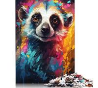Puzzle for Adults Colorful Cute Meerkat 尺寸 Piece Jigsaw Puzzles Wooden Puzzles for Adults & Kids Age 12 Years Up For Family Fun 1000pcs (75x50cm)