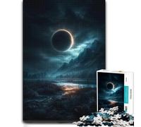 Puzzle for Adults Eclipse Landscape at Night 1000pcs (38x26cm) | A thoughtful jigsaw gift for winter afternoons for puzzle fans.