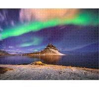 Puzzle for Adults Jigsaw Puzzles Hard Challenging Difficult Family Cool Large Amazing Celestial Lights Iceland Puzzles for Adults_500pcs