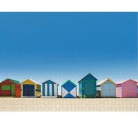 Puzzle for Adults Jigsaw Puzzles Hard Challenging Difficult Family Cool Large Beautiful Bathing Houses White Sand Beach Puzzles for Adults_300pcs