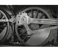Puzzle for Adults Jigsaw Puzzles Hard Challenging Difficult Family Cool Large Close up The Wheel Mechanics an Old steam Locomotive Monochrome Puzzles for Adults_1000pcs