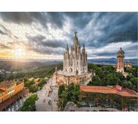 Puzzle for Adults Jigsaw Puzzles Hard Challenging Difficult Family Cool Large Expiatory Church The Sacred Heart Mountain Puzzles for Adults_500pcs