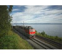 Puzzle for Adults Jigsaw Puzzles Hard Challenging Difficult Family Cool Large Region Russia August 18 2018: Electric Locomotive Puzzles for Adults_500pcs