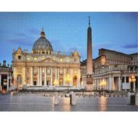 Puzzle for Adults Jigsaw Puzzles Hard Challenging Difficult Family Cool Large St Peter's Basilica at Dawn Vatican City Rome Italy Puzzles for Adults_500pcs