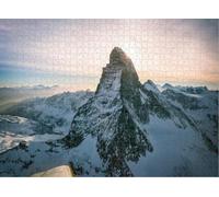 Puzzle for Adults Jigsaw Puzzles Hard Challenging Difficult Family Cool Large Sun Behind The Matterhorn Puzzles for Adults_1000pcs