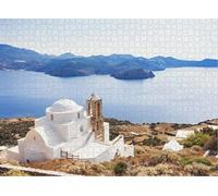 Puzzle for Adults Jigsaw Puzzles Hard Challenging Difficult Family Cool Large View from Plaka Town Milos Island Greece Puzzles for Adults_1000pcs