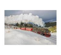 Puzzle for Adults Kids 1000 Piece，Brocken Railway at Drei Annen，Toy Educational Games Home Decoration for Adults& Kids Age 14 Years Up 1000pcs（38x26cm）-AD49