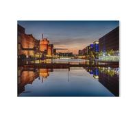 Puzzle for Adults Kids 1000 Piece，Duisburg Inner Harbour at blue hour，Toy Educational Games Home Decoration for Adults& Kids Age 14 Years Up 1000pcs（75x50cm）-K20