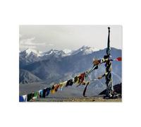 Puzzle for Adults Kids 1000 Piece，Prayer flags in front of the Himalayas，Toy Educational Games Home Decoration for Adults& Kids Age 14 Years Up 1000pcs（75x50cm）-AO36