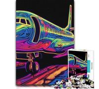 Puzzle for Adults Plane Neon 1000pcs (52x38cm) Jigsaw Challenge | Choose a indoor activity for adults around the table for relaxed downtime.