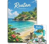Puzzle for Adults Roatan Beach Paradise 1000pcs (70x50cm) Jigsaw Challenge | For a useful gift beyond Christmas Day, this adult jigsaw puzzle with 1000 pieces suits quiet moments between celebrations.