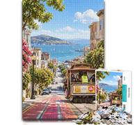 Puzzle for Adults San Francisco Cable Car 1000pcs (52x38cm) | For quiet Christmas days, this adult jigsaw puzzle with 1000 pieces offers for the Christmas break.