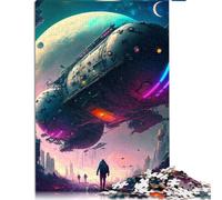 Puzzle for Adults spacecraft 1000 piece puzzle for adults & kids Cardboard PuzzlesFun Puzzles Games Size: 26x38cm