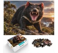 Puzzle for Adults Tasmanian Devil Sunset Cliff 1000pcs (38x26cm) Gift | For cold evenings at home: Adult jigsaw puzzle with 1000 pieces fits long December evenings.