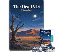 Puzzle for Adults The Dead Vlei Namibia Landscape 1000pcs (52x38cm) Gift | For puzzle lovers in winter: Adult jigsaw puzzle with 1000 pieces brings a classic 1000-piece puzzle to winter leisure.