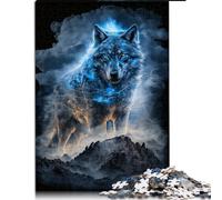 Puzzle for Adults Wolf 1000 Piece Jigsaw Puzzle for adults & kids Cardboard puzzlesGreat gift for adults Size: 26x38cm