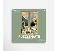 Puzzle for Couples - 1000 Pieces with Conversation Pulses | Relaxed Puzzle Experience for Greater Union and Conscious Date at Home