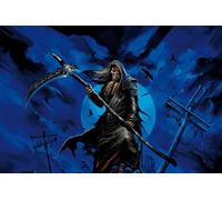 Puzzle for Erwachsene 1000 Teile Cooler Sensenmann unter dem Nachthimmel der Stadt 50x70cm