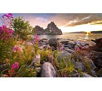 Puzzle for girls 1000 pieces, natural beauty, lake, Lake Baikal, Russia 38x52CM