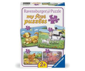 Puzzle For Kids 2D Animal Family 2-4-6-8Pcs Ravensburger Puzzle
