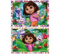 Puzzle For Kids 2D Dora 2X24Pcs Ravensburger Puzzle Top Quality