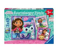 Puzzle For Kids 3X49Pcs Gabi’S Cat House Ravensburger Puzzle Top