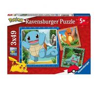 Puzzle For Kids 3X49Pcs Pokémon Ravensburger Puzzle Top Quality