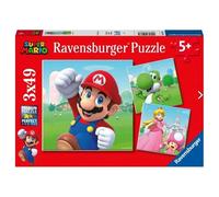 Puzzle For Kids 3X49Pcs Super Mario Ravensburger Puzzle Top