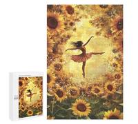 Puzzle for Teenagers 1000 PCS Sunflower Ballet Dance Art Print Jigsaw Puzzles for Adults Pattern Assembly Fun Activities at Home Challenging Game Toys 1000 PCS