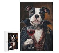 Puzzle for Teenagers 1000 PCS Vampire Dog in Formal Attire Jigsaw Puzzles for Adults Pattern Assembly Fun Activities at Home Challenging Game Toys 1000 PCS