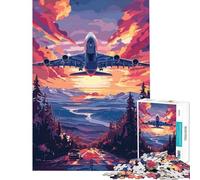 Puzzle for Teenagers 1000 Pieces A Beautiful Tech Plane AntiStress Brain Challenge Soft Touch Smooth Finish Heartwarming Birthday Pick (Size 38x26cm)