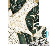 Puzzle for Teenagers 1000 Pieces Abstract Botanic Kintsugi AntiStress Brain Challenge Soft Touch Smooth Finish Heartwarming Birthday Pick (Size 38x52cm)