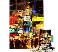Puzzle for Teenagers 1000 Pieces Abstract Colorful Artwork AntiStress Brain Challenge Soft Touch Smooth Finish Heartwarming Birthday Pick (Size 38x26cm)