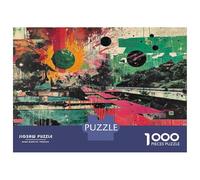 Puzzle for Teenagers 1000 Pieces Abstract Graffiti Art Painting Jigsaw for Adults Brain Teaser Game Pattern Assembly for Birthday, Chrismas 52x38cm/1000pcs