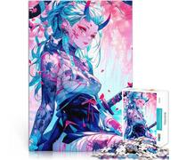 Puzzle for teenagers 1000 Pieces Anime Demon Girl with Sword Analyse und Logik Geburtstagsgeschenk, Geschenke38x26cm