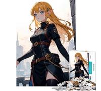 Puzzle for Teenagers 1000 Pieces Anime Elf Girl Learning Educational Toys Practical Game Analysis And Logic Gifts Ideas (Size 38x26cm)