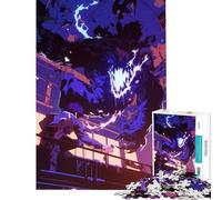 Puzzle for Teenagers 1000 Pieces Anime Monster Attack Learning Educational Toys Practical Game Stress Reliever Great Gifts for Games (Size 38x26cm)