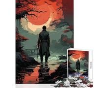 Puzzle for Teenagers 1000 Pieces Anime Wandering River Man Jigsaw for Teenagers Enhance Memory Challenging To Complete Toy Intellectual Game (38x52cm)