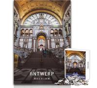 Puzzle for Teenagers 1000 Pieces Antwerp Challenging Game Toys Learning Educational Anti-Stress Toys Size 50x75cm