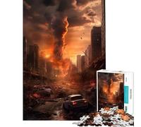 Puzzle for Teenagers 1000 Pieces Apocalyptic Cityscape for Birthday, Chrismas Learning Educational Anti-Stress Toys Suitable for Ages 14 And Up (50X75CM)